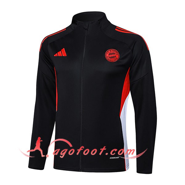 Veste Foot Bayern Munich Noir/Rouge/Blanc 2025/2026