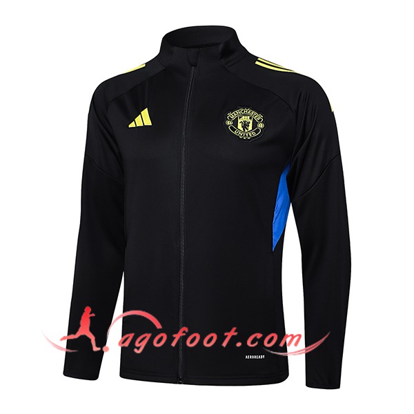Veste Foot Manchester United Noir/Bleu/Jaune 2025/2026