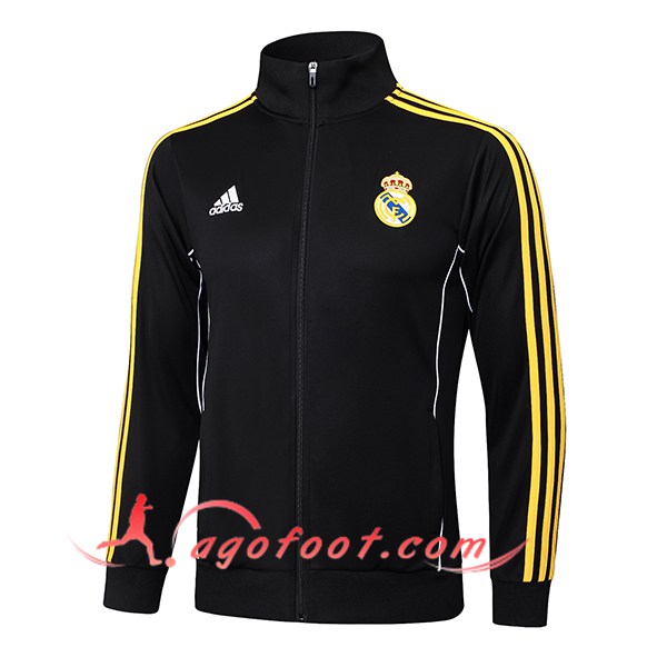 Veste Foot Real Madrid Noir/Jaune 2025/2026