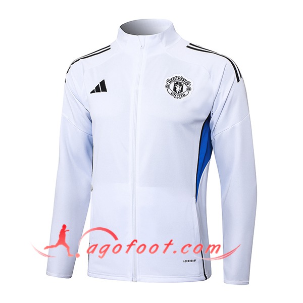 Veste Foot Manchester United Blanc/Bleu 2025/2026