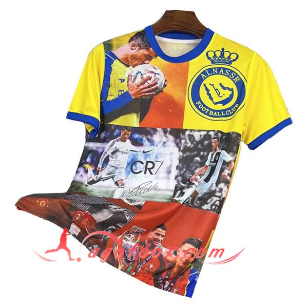 Maillot de Foot Al-Nassr Ronaldo Commemorative Edition Jaune 2025/2026