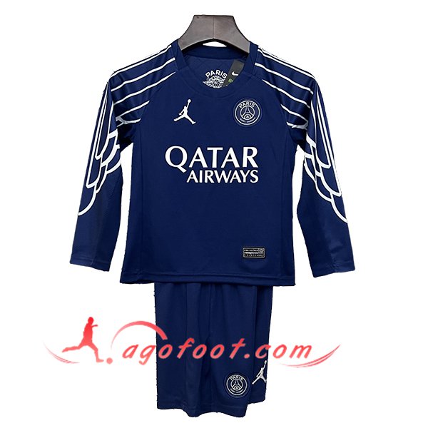 Nouveau Maillot de Foot PSG Enfant Manches Longues Fourth 2024/2025