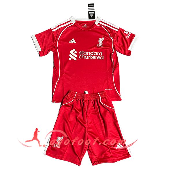 Maillot de Foot Liverpool Enfant Domicile 2025/2026