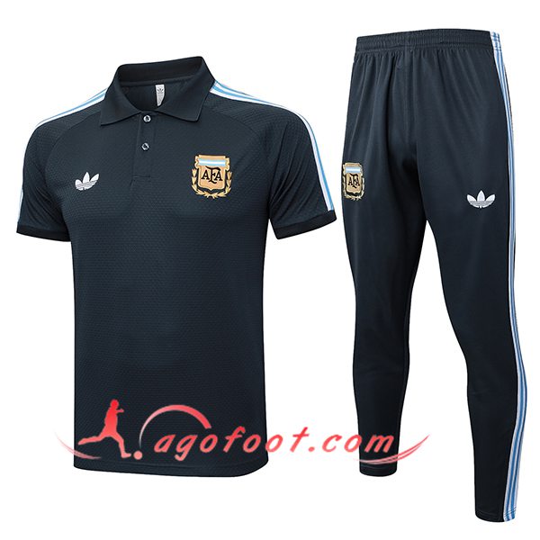 Ensemble Polo Foot Argentina Gris Foncé 2025/2026