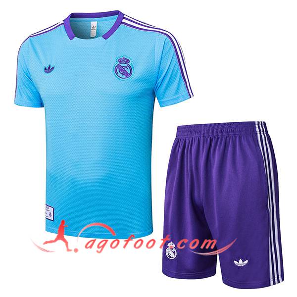 Ensemble Training T-Shirts Real Madrid Bleu/Pourpre 2025/2026
