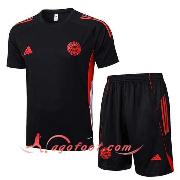 Ensemble Training T-Shirts Bayern Munich Noir/Rouge 2025/2026
