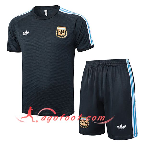 Ensemble Training T-Shirts Argentine Gris Foncé 2025/2026