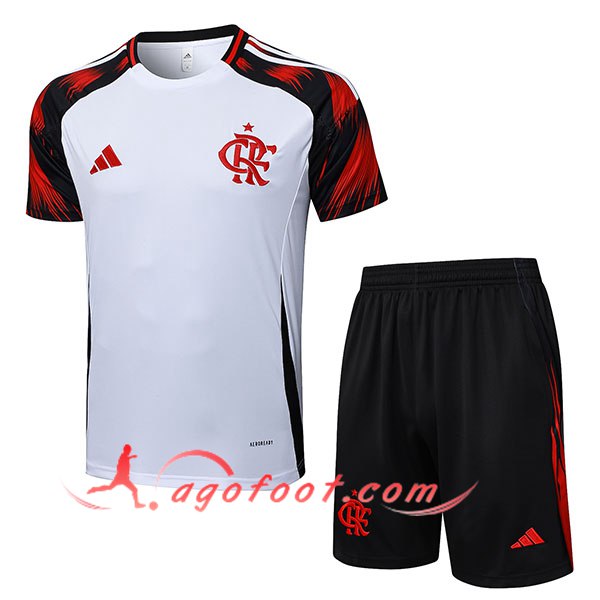 Ensemble Training T-Shirts Flamengo Blanc/Noir/Rouge 2025/2026