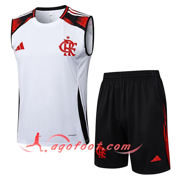 Ensemble Training Debardeurs Flamengo Blanc/Noir/Rouge 2025/2026