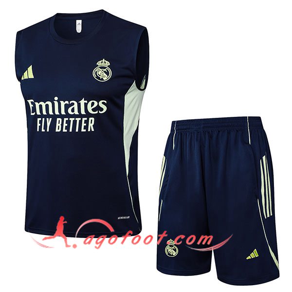 Ensemble Training Debardeurs Real Madrid Bleu Marine 2025/2026