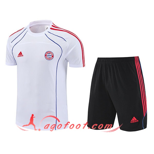 Ensemble Training T-Shirts Bayern Munich Blanc/Rouge/Noir 2025/2026