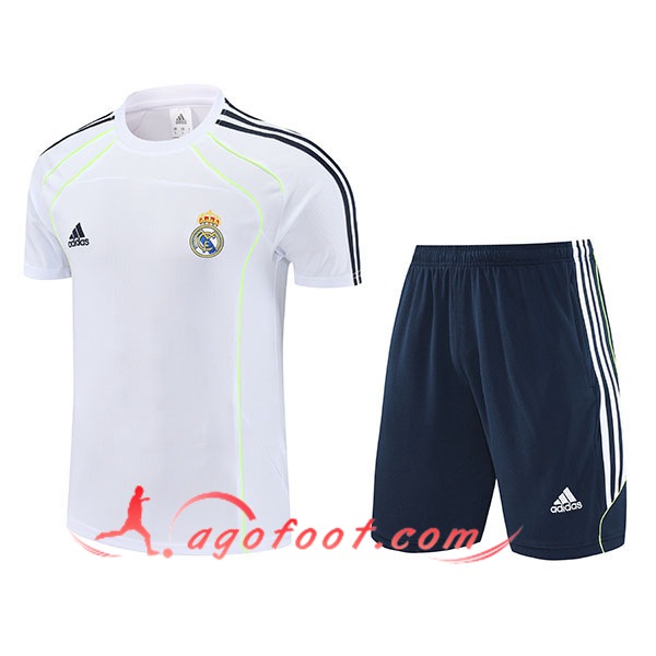 Ensemble Training T-Shirts Real Madrid Blanc/Noir/Verde 2025/2026 -02