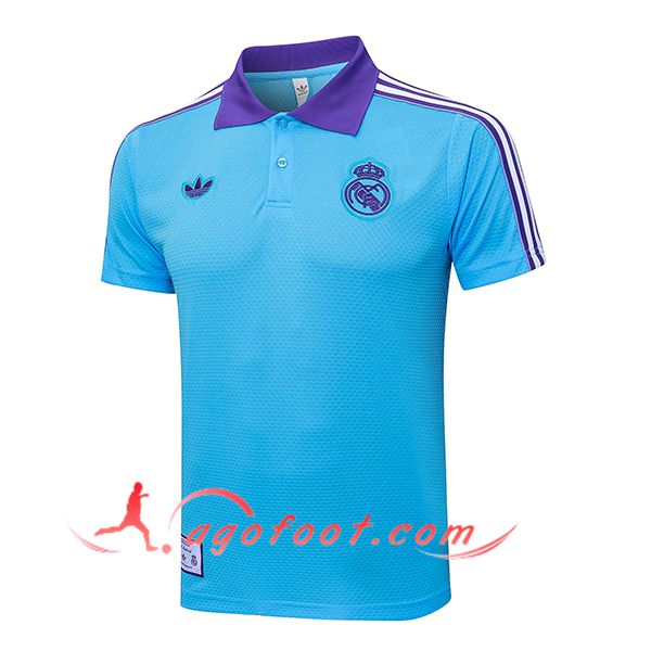 Polo Foot Real Madrid Bleu/Pourpre 2025/2026