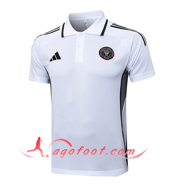 Polo Foot Inter Miami CF Blanc/Noir/Gris 2025/2026