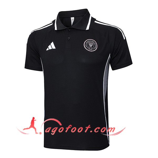 Polo Foot Inter Miami CF Noir/Gris 2025/2026
