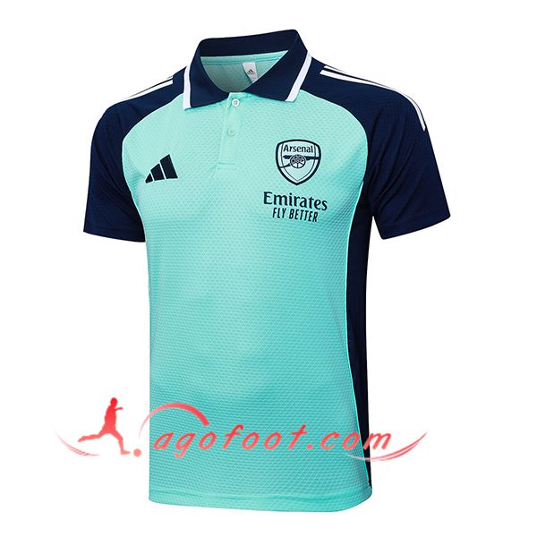 Polo Foot Arsenal Vert/Bleu 2025/2026