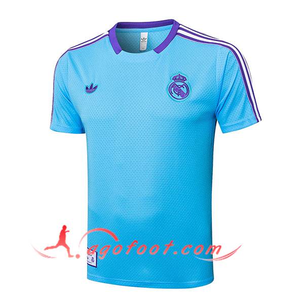 Training T-Shirts Real Madrid Bleu/Pourpre 2025/2026