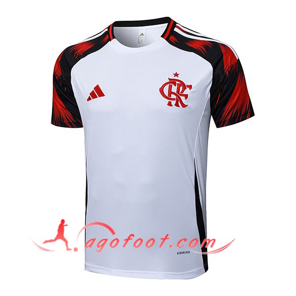 Training T-Shirts Flamengo Blanc/Noir/Rouge 2025/2026