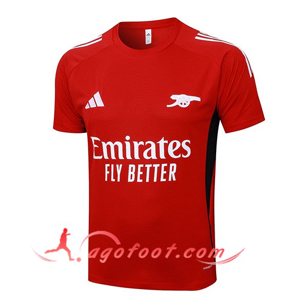 Training T-Shirts Arsenal Rouge/Blanc/Noir 2025/2026