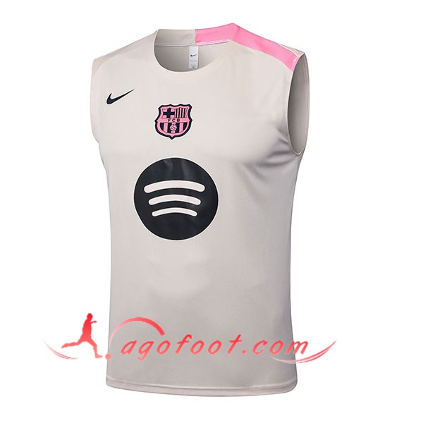 Training Debardeurs FC Barcelone Beige/Rose 2025/2026