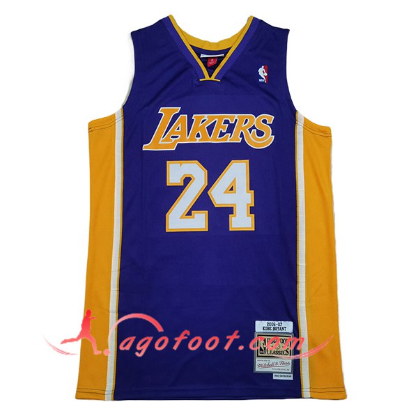 Maillot Los Angeles Lakers (BRYANT #24) 2025/26 Pourpre/Jaune