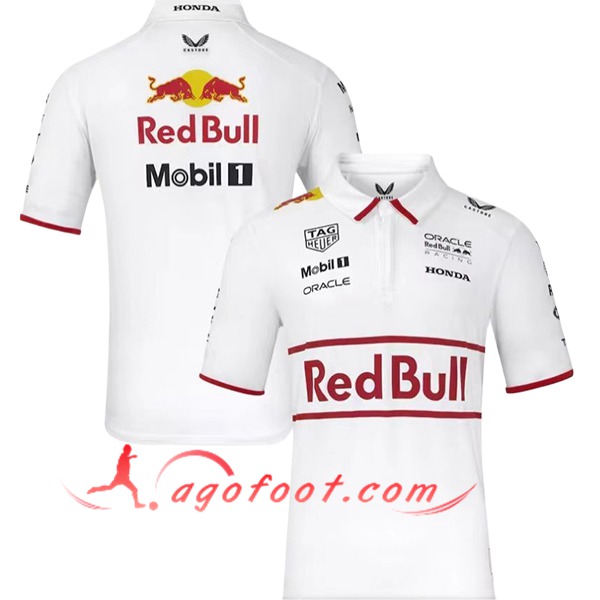 Polo RedBull Racing F1 Team Blanc/Rouge 2025