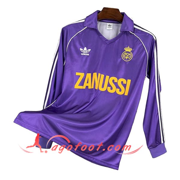 Maillot de Foot Real Madrid Retro Third Manches Longues 1984/1985