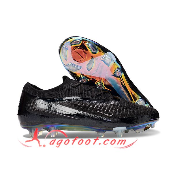 Nike Chaussures de Foot Phantom GX III Elite FG Noir/Blanc