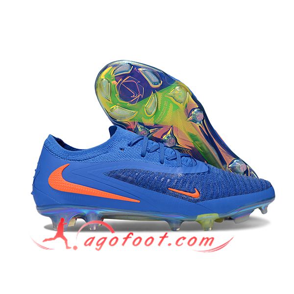 Nike Chaussures de Foot Phantom GX III Elite FG Bleu/Orange