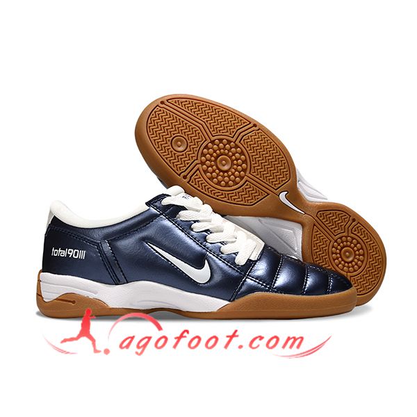 Nike Chaussures de Foot T90 IC Bleu/Noir