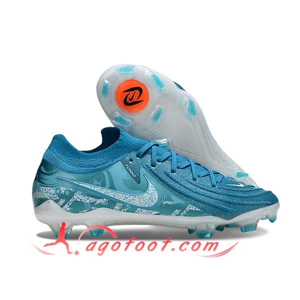 Nike Chaussures de Foot Phantom Luna Elite NU FG Bleu