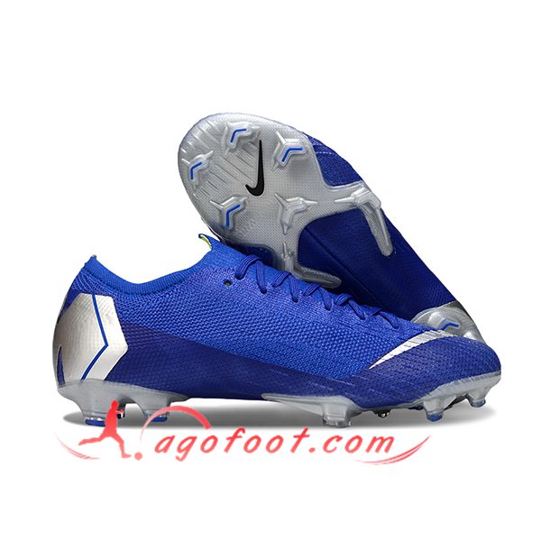 Nike Chaussures de Foot Mercurial Vapor XII Elite FG Bleu/Gris