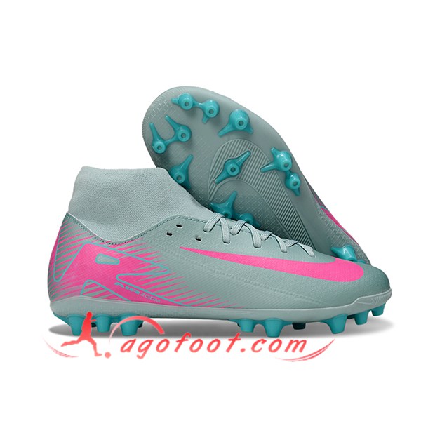 Nike Chaussures de Foot Mercurial Superfly 10 Academy Vert/Rose