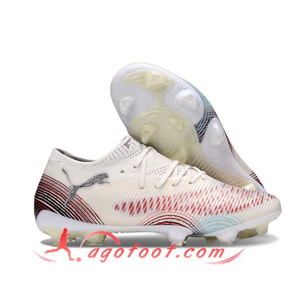 PUMA Chaussures de Foot FUTURE 8 ULTIMATE FG/AG Beige/Rouge