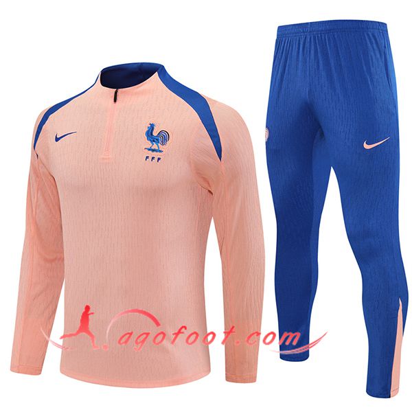 Ensemble Survetement de Foot France Rose/Bleu 2025/2026