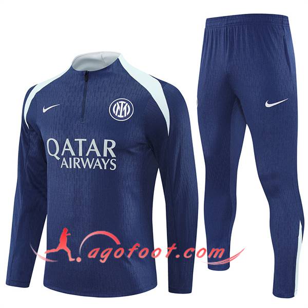 Ensemble Survetement de Foot Inter Milan Bleu/Gris 2025/2026