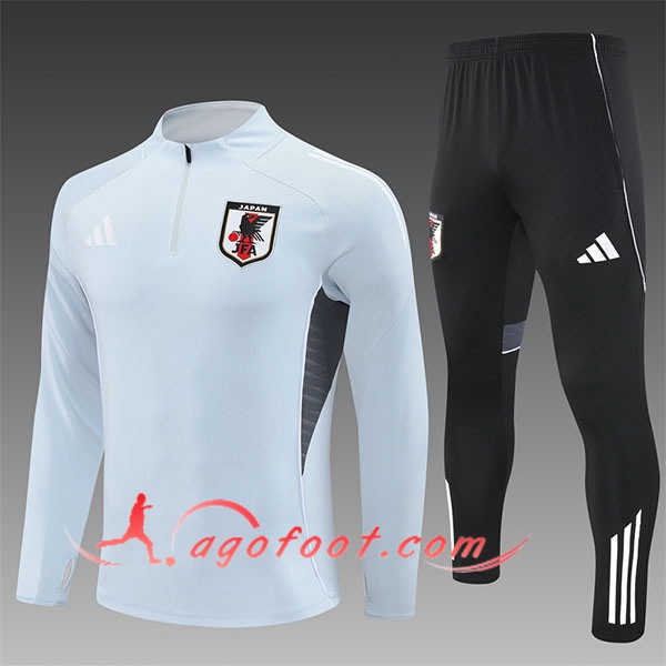 Ensemble Survetement de Foot Japon Enfant Gris Clair 2025/2026