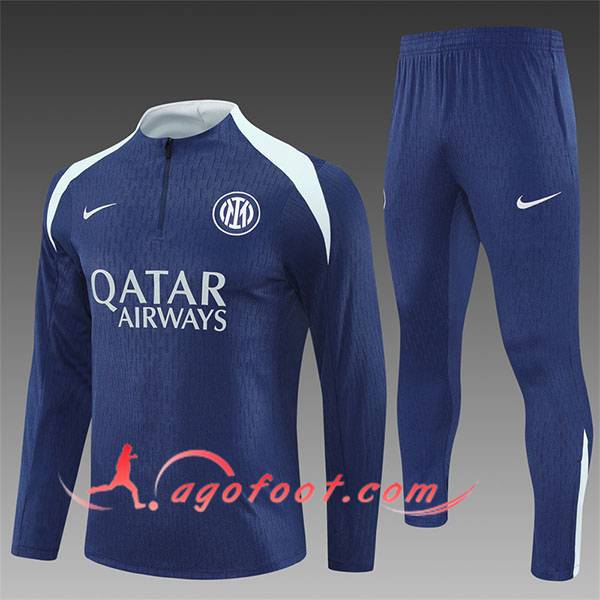 Ensemble Survetement de Foot Inter Milan Enfant Bleu/Gris 2025/2026