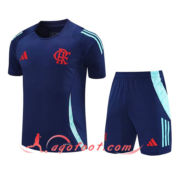 Ensemble Training T-Shirts Flamengo Enfant Bleu Royal 2025/2026