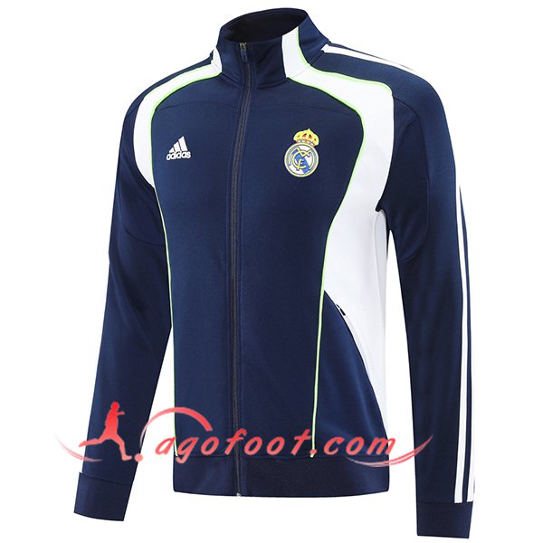 Veste Foot Real Madrid Bleu/Blanc/Vert 2025/2026