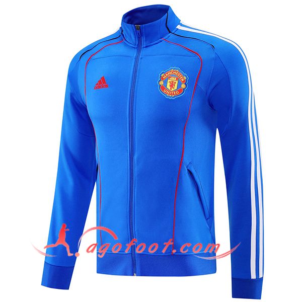 Veste Foot Manchester United Bleu/Blanc/Rouge 2025/2026