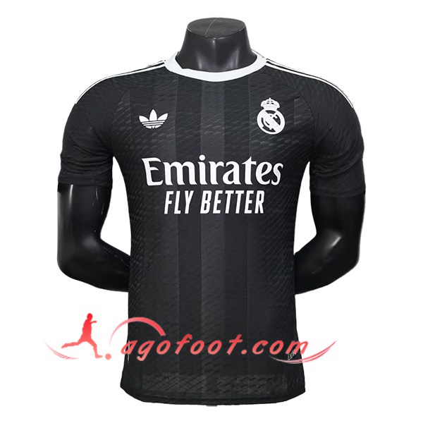 Maillot de Foot Real Madrid Gardien De But Noir 2025/2026