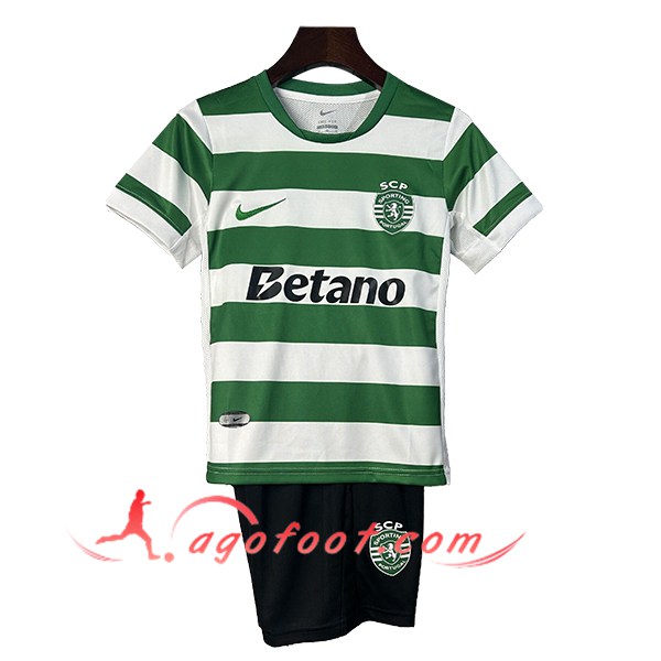 Nouveau Maillot de Foot Sporting Enfant Domicile 2025/2026