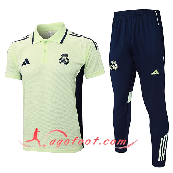 Ensemble Polo Foot Real Madrid Vert/Noir 2025/2026