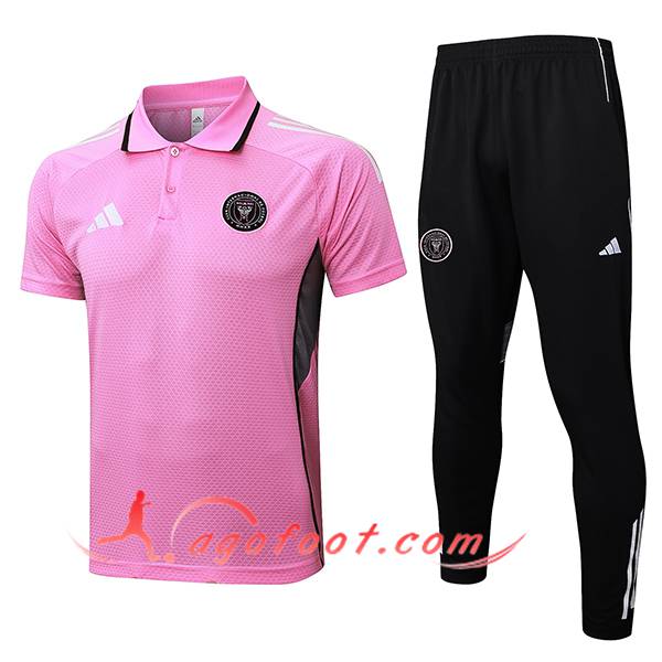 Ensemble Polo Foot Inter Miami CF Rose/Gris 2025/2026
