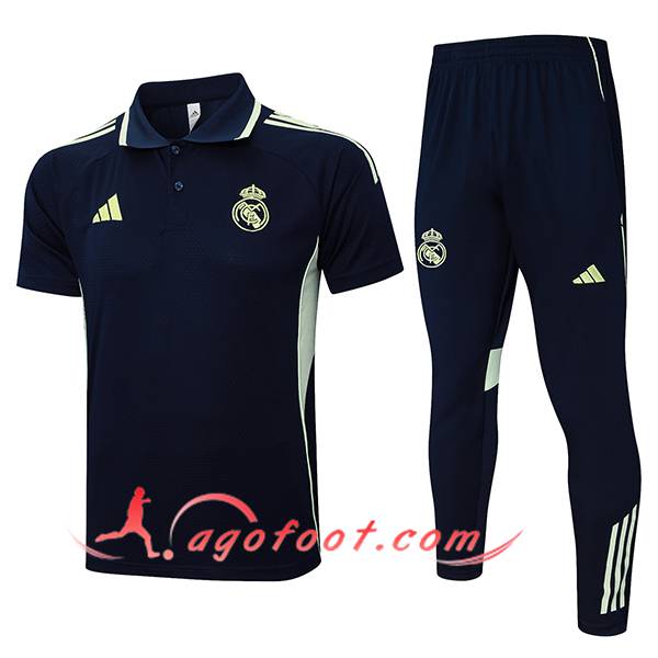 Ensemble Polo Foot Real Madrid Bleu Foncé 2025/2026