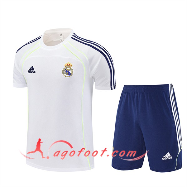 Ensemble Training T-Shirts Real Madrid Blanc/Bleu 2025/2026