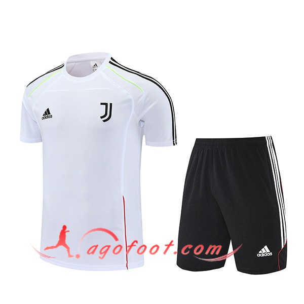 Ensemble Training T-Shirts Juventus Blanc/Noir 2025/2026