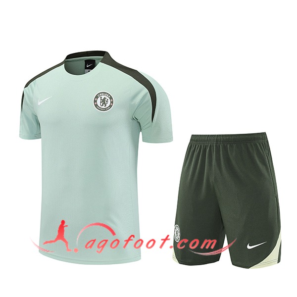 Ensemble Training T-Shirts FC Chelsea Vert 2025/2026 -02