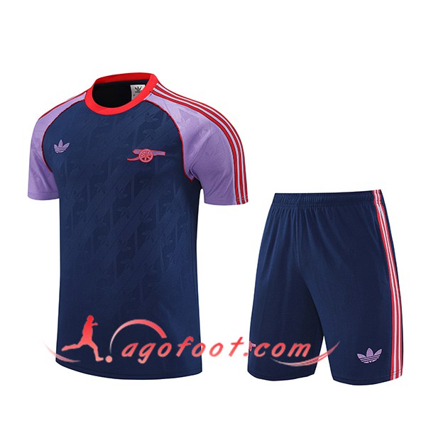 Ensemble Training T-Shirts Arsenal Bleu/Pourpre/Rouge 2025/2026